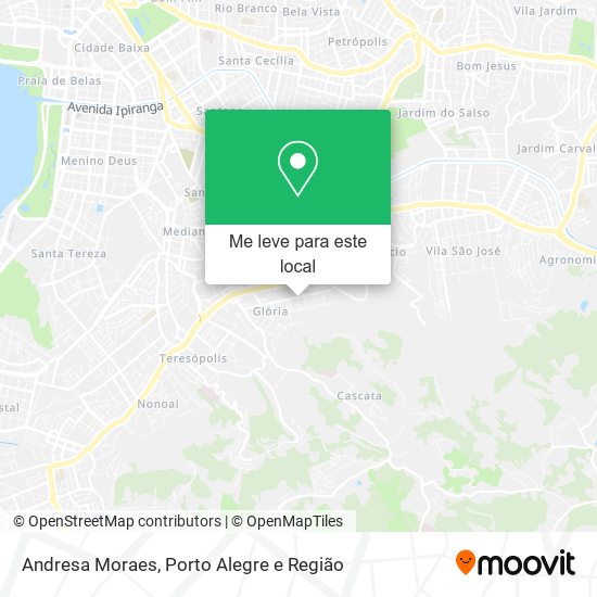 Andresa Moraes mapa