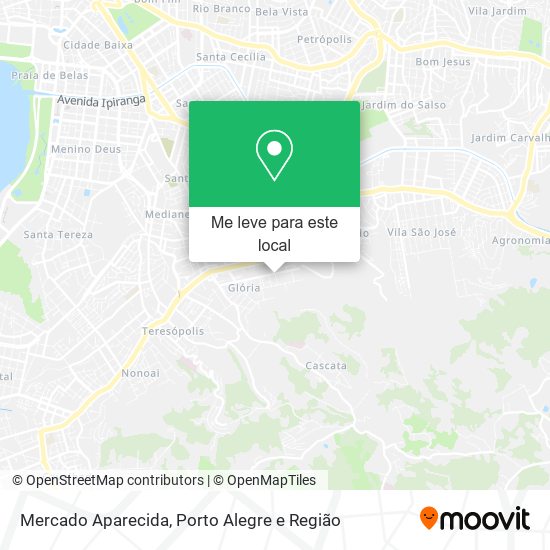 Mercado Aparecida mapa
