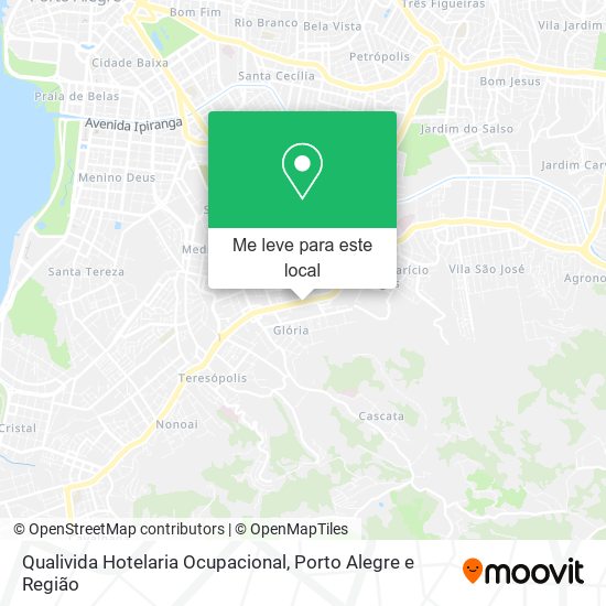 Qualivida Hotelaria Ocupacional mapa