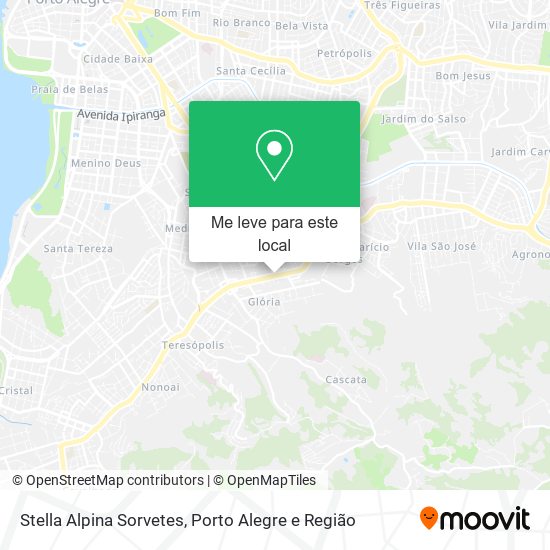 Stella Alpina Sorvetes mapa