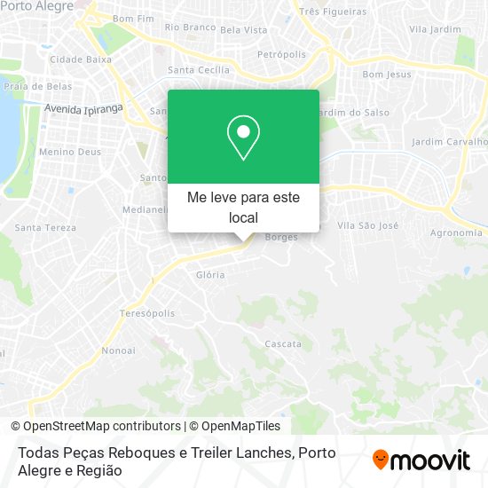 Todas Peças Reboques e Treiler Lanches mapa