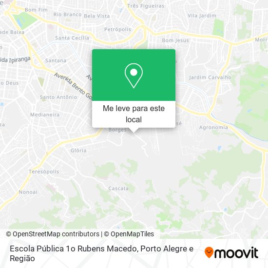 Escola Pública 1o Rubens Macedo mapa