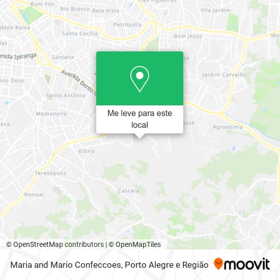 Maria and Mario Confeccoes mapa