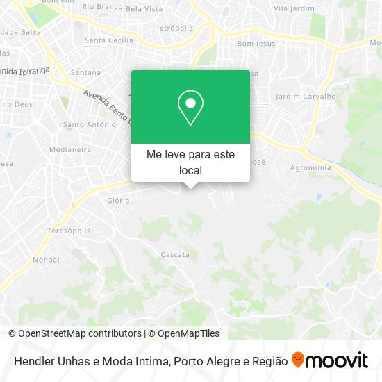 Hendler Unhas e Moda Intima mapa