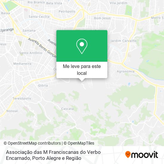 Associação das M Franciscanas do Verbo Encarnado mapa