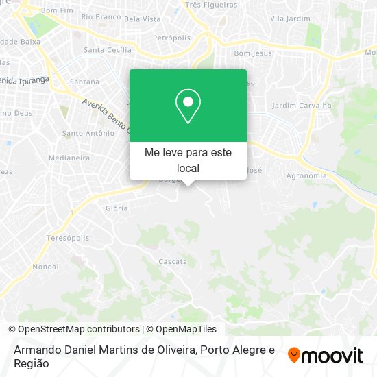 Armando Daniel Martins de Oliveira mapa