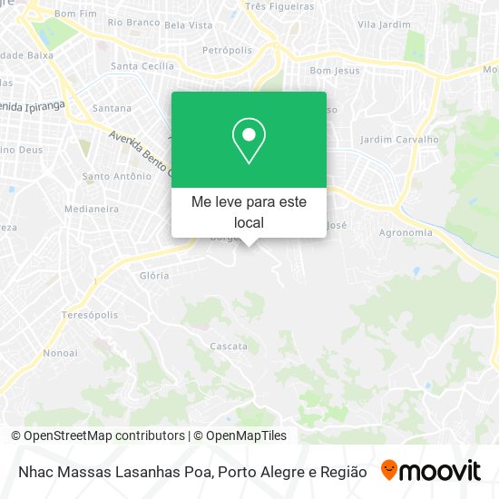 Nhac Massas Lasanhas Poa mapa