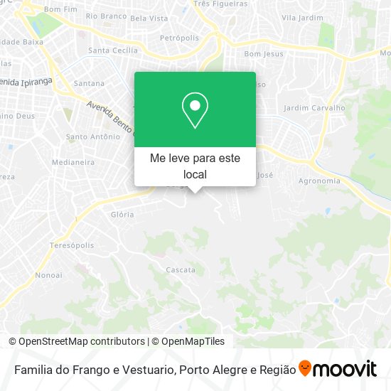 Familia do Frango e Vestuario mapa