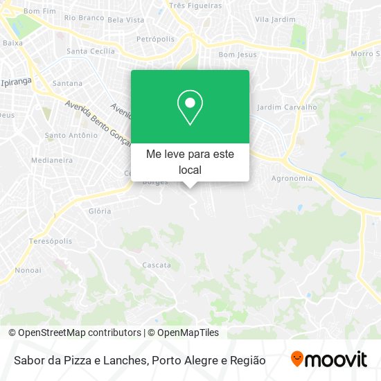 Sabor da Pizza e Lanches mapa