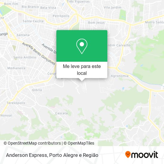 Anderson Express mapa