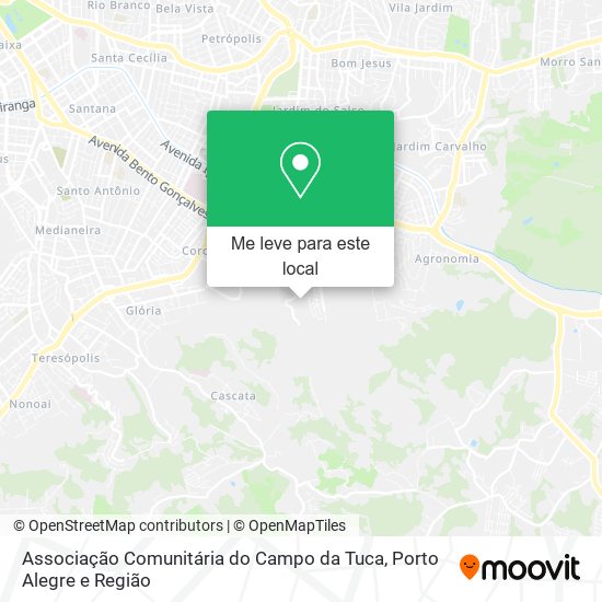 Associação Comunitária do Campo da Tuca mapa