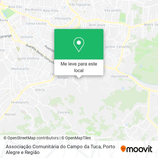 Associação Comunitária do Campo da Tuca mapa