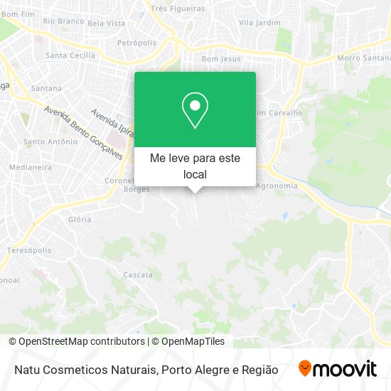 Natu Cosmeticos Naturais mapa