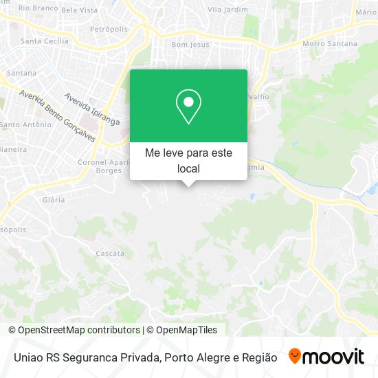 Uniao RS Seguranca Privada mapa