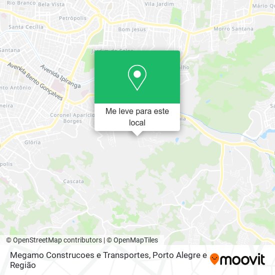 Megamo Construcoes e Transportes mapa