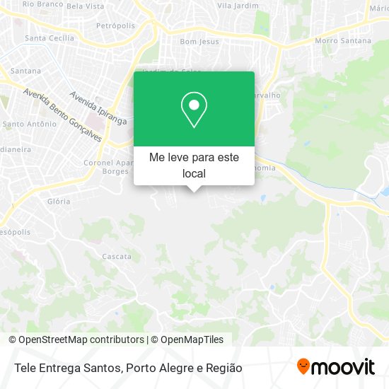 Tele Entrega Santos mapa