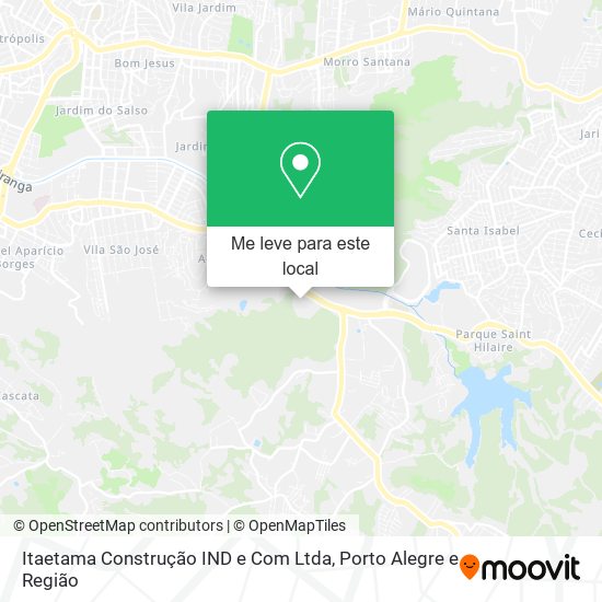 Itaetama Construção IND e Com Ltda mapa