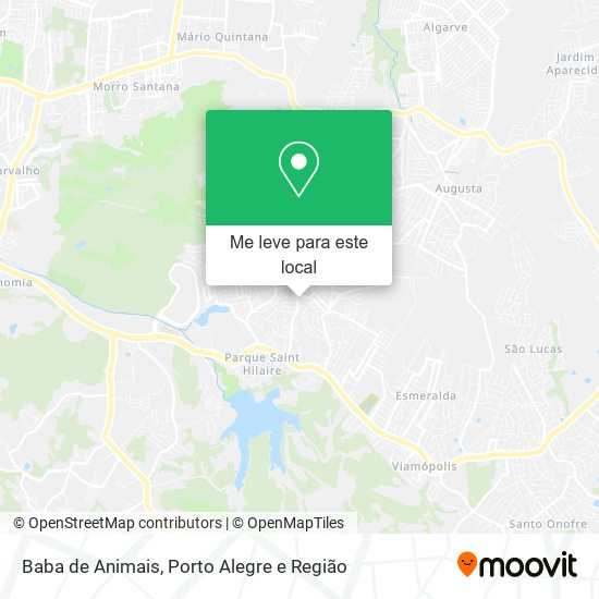 Baba de Animais mapa