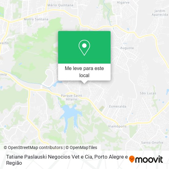 Tatiane Paslauski Negocios Vet e Cia mapa