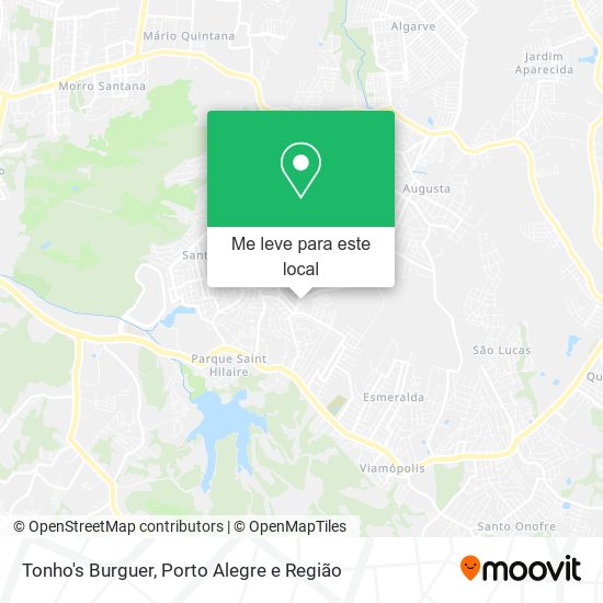 Tonho's Burguer mapa