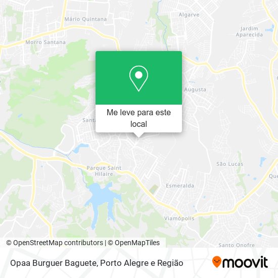 Opaa Burguer Baguete mapa