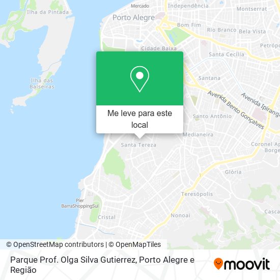 Parque Prof. Olga Silva Gutierrez mapa