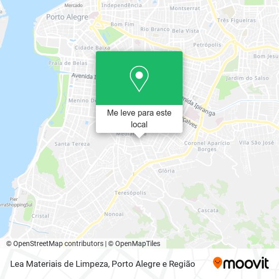 Lea Materiais de Limpeza mapa