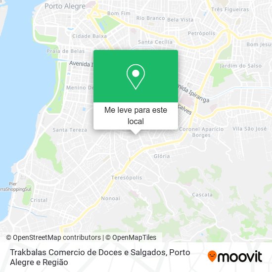 Trakbalas Comercio de Doces e Salgados mapa