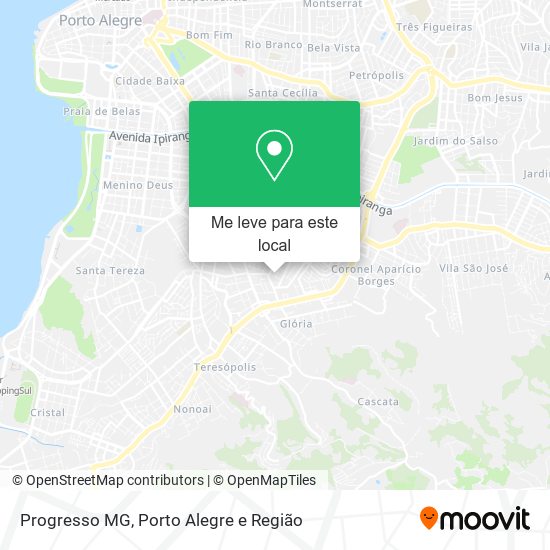 Progresso MG mapa