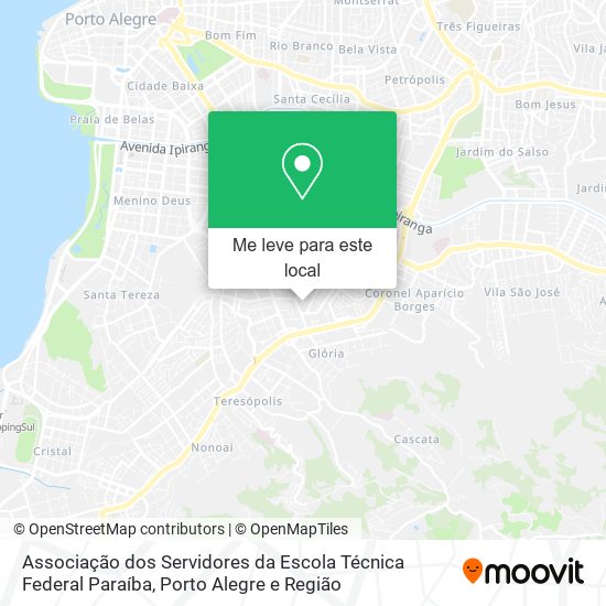 Associação dos Servidores da Escola Técnica Federal Paraíba mapa