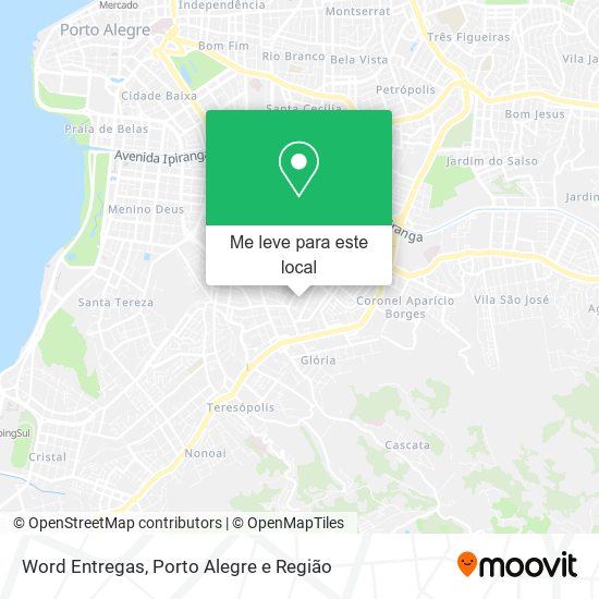 Word Entregas mapa