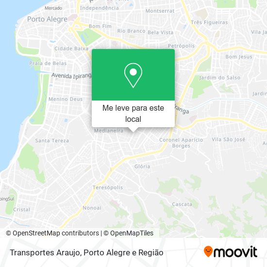 Transportes Araujo mapa