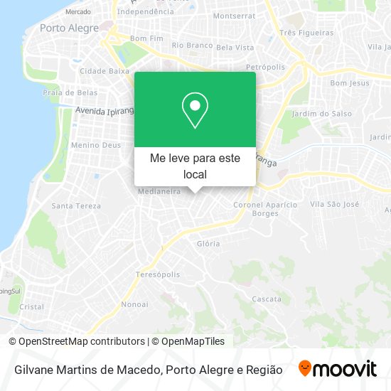 Gilvane Martins de Macedo mapa