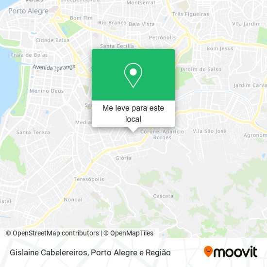 Gislaine Cabelereiros mapa