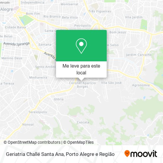 Geriatria Challé Santa Ana mapa