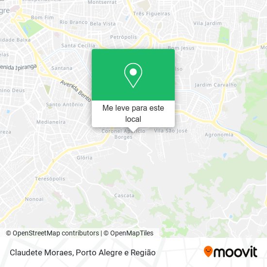 Claudete Moraes mapa