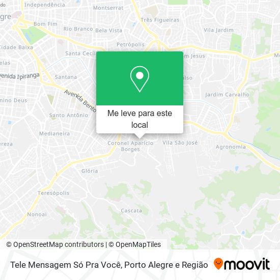 Tele Mensagem Só Pra Você mapa