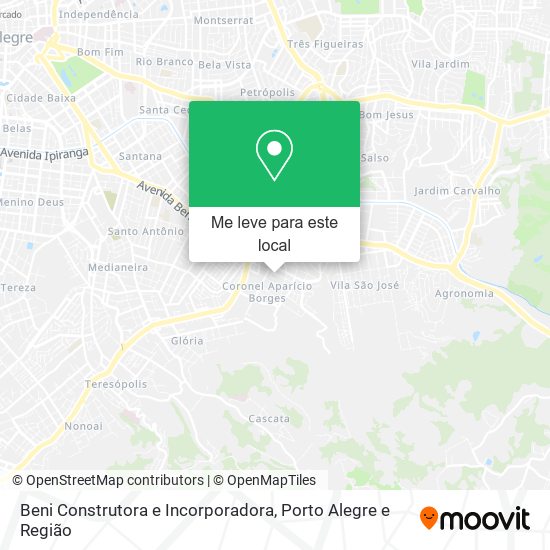 Beni Construtora e Incorporadora mapa