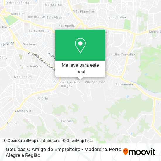 Getuleao O Amigo do Empreiteiro - Madereira mapa