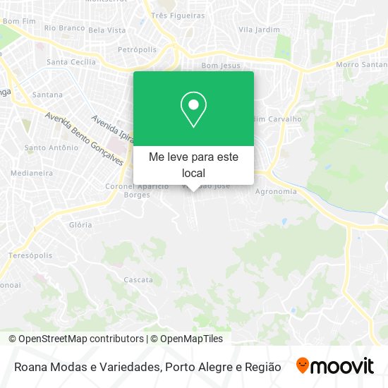 Roana Modas e Variedades mapa