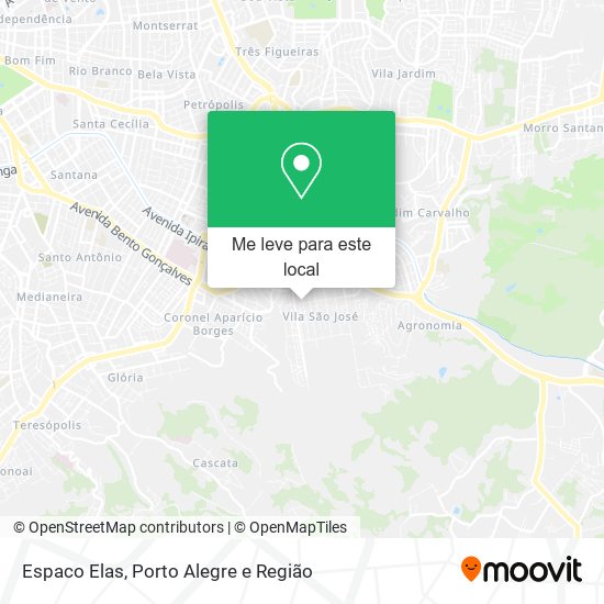 Espaco Elas mapa