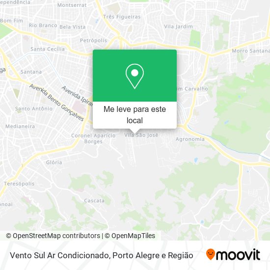 Vento Sul Ar Condicionado mapa