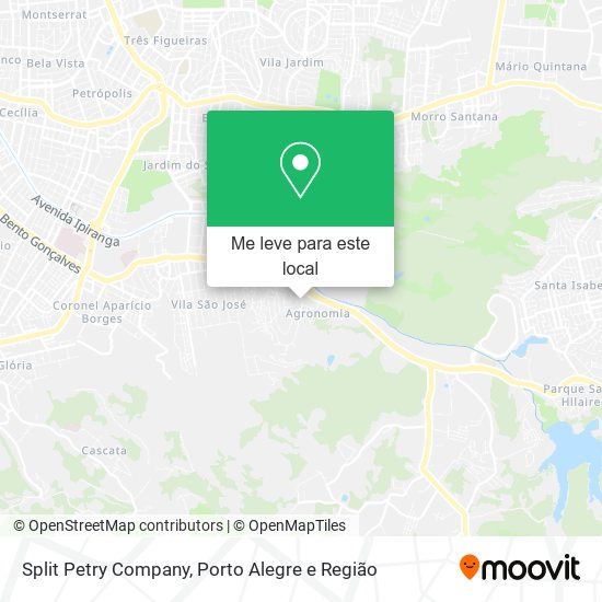 Split Petry Company mapa