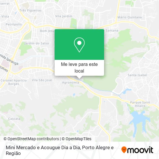 Mini Mercado e Acougue Dia a Dia mapa
