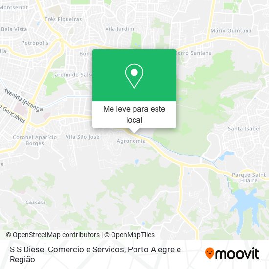 S S Diesel Comercio e Servicos mapa