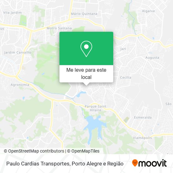 Paulo Cardias Transportes mapa