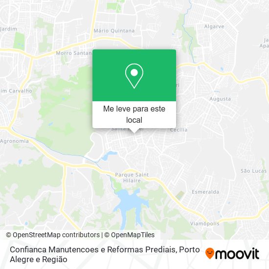 Confianca Manutencoes e Reformas Prediais mapa