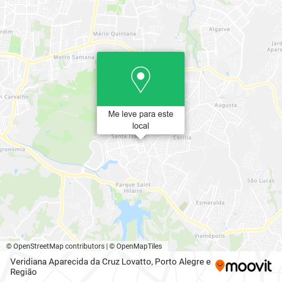 Veridiana Aparecida da Cruz Lovatto mapa