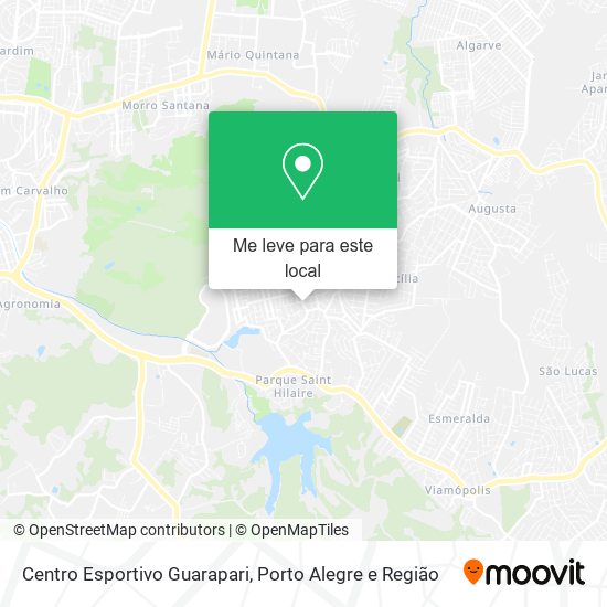 Centro Esportivo Guarapari mapa