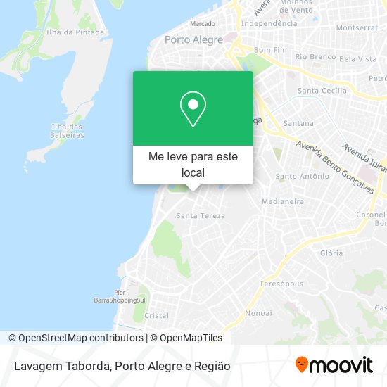 Lavagem Taborda mapa